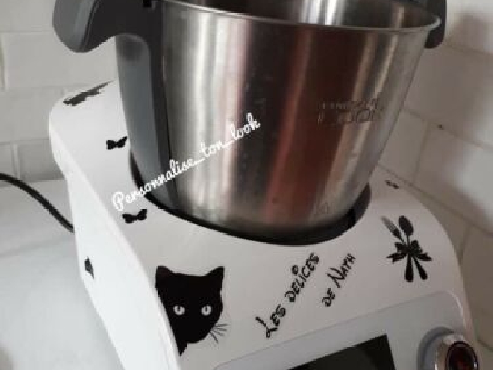 Stickers Autocollant thermomix Cake Factory Cookeo Companion « Chat »