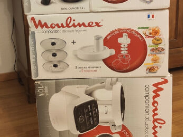 Robot MOULINEX COMPANION XL + Cuiseur vapeur + Mini Bol de cuisson - NEUF 
